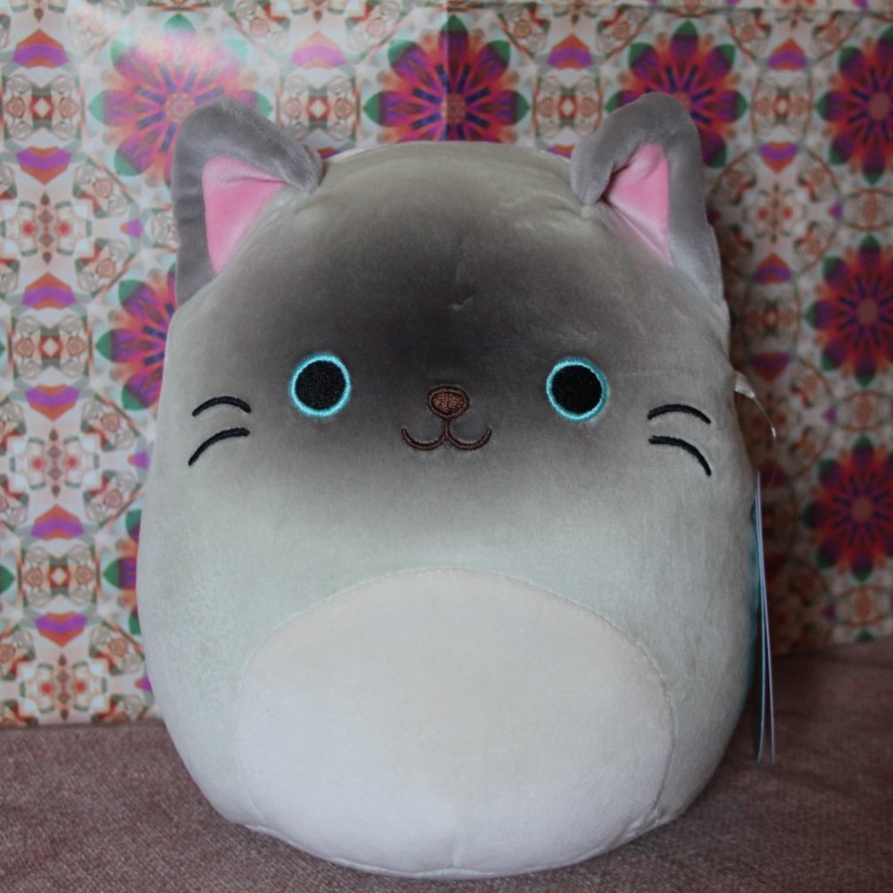 NWOT 7” Felton the Grey Siamese Cat Squishmallow - Picture 4 of 9